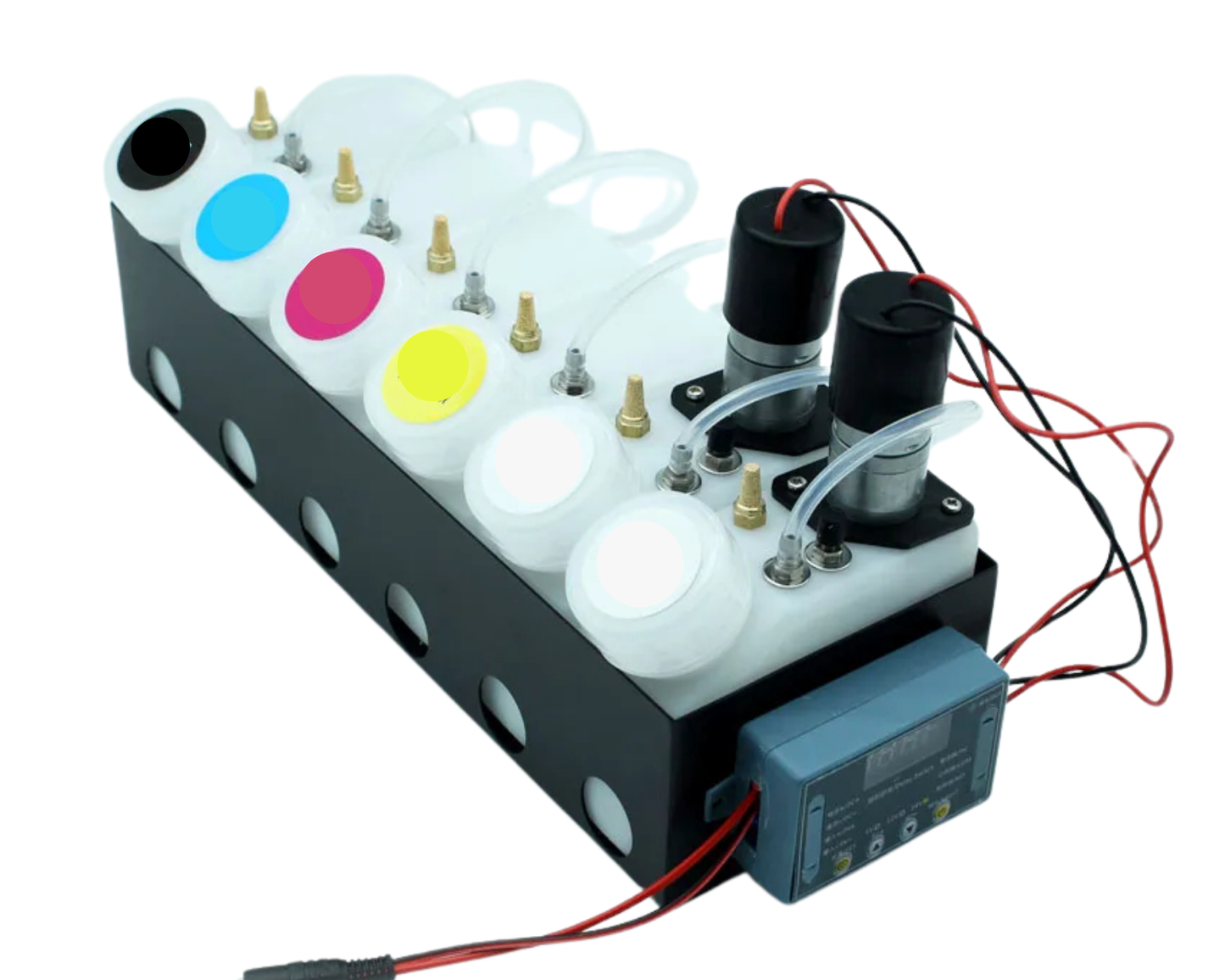Universal Double White Ink Tank Stirrer CISS Unit For ET-8550 XP-15000