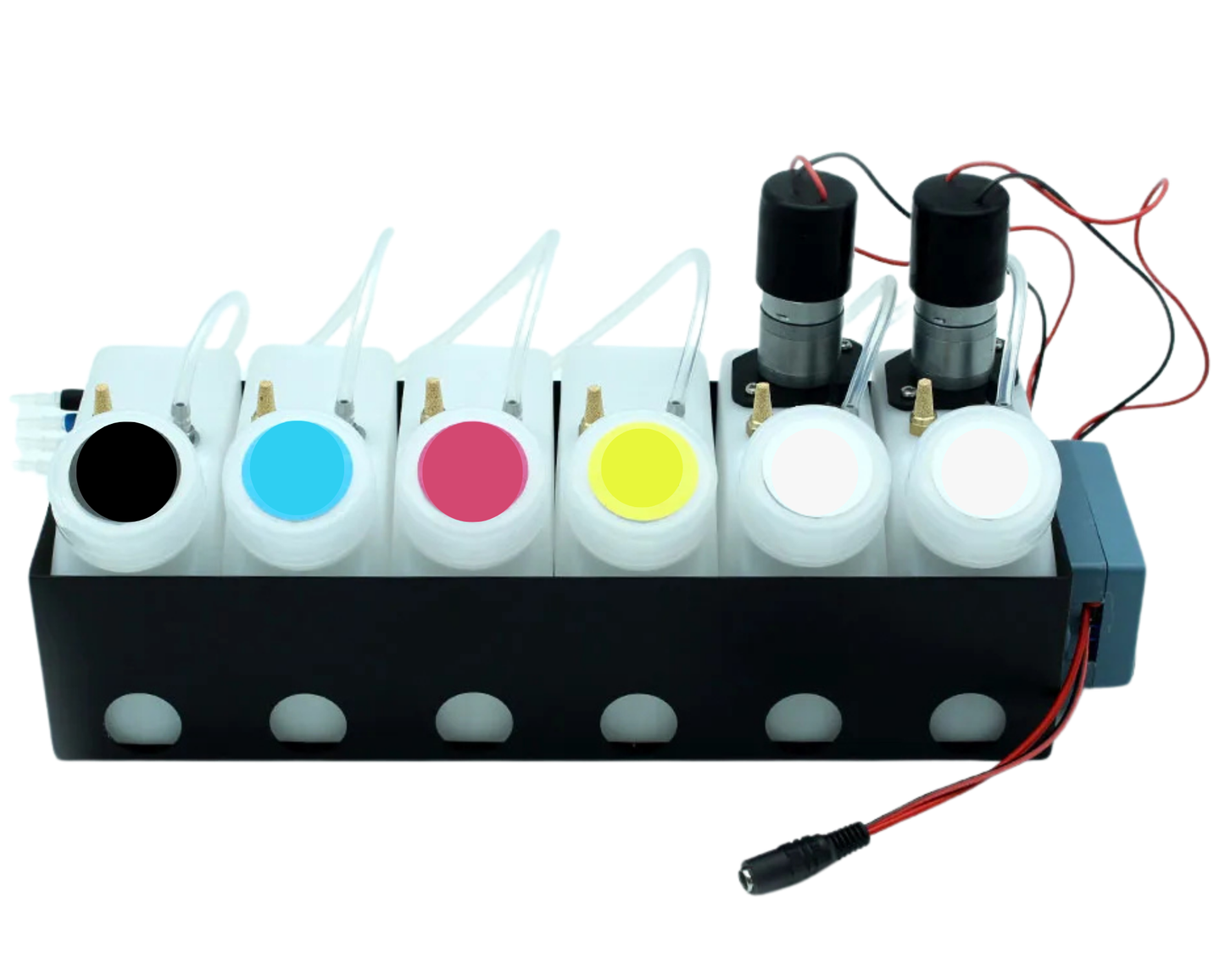 Universal Double White Ink Tank Stirrer CISS Unit For ET-8550 XP-15000