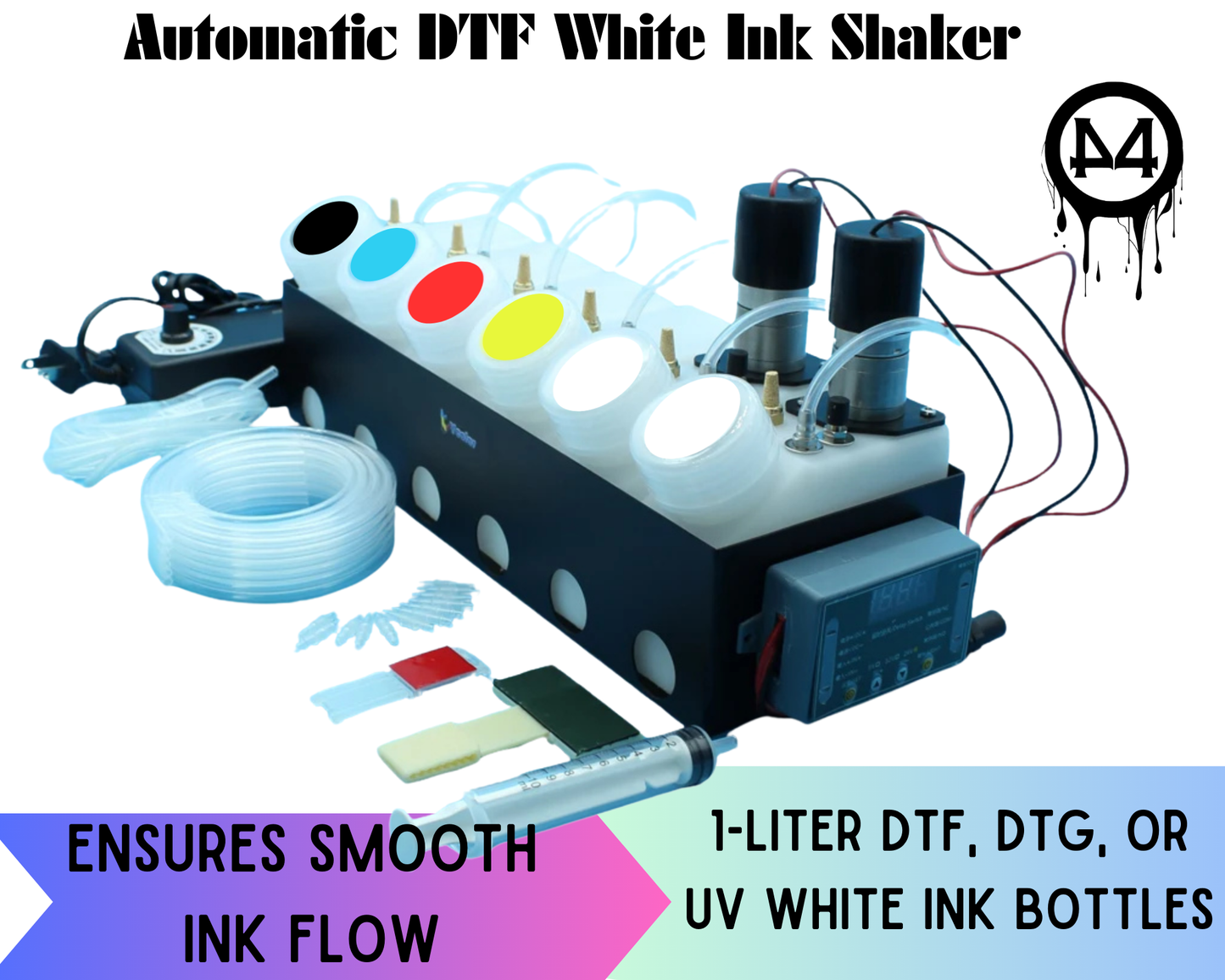 Universal Double White Ink Tank Stirrer CISS Unit For ET-8550 XP-15000