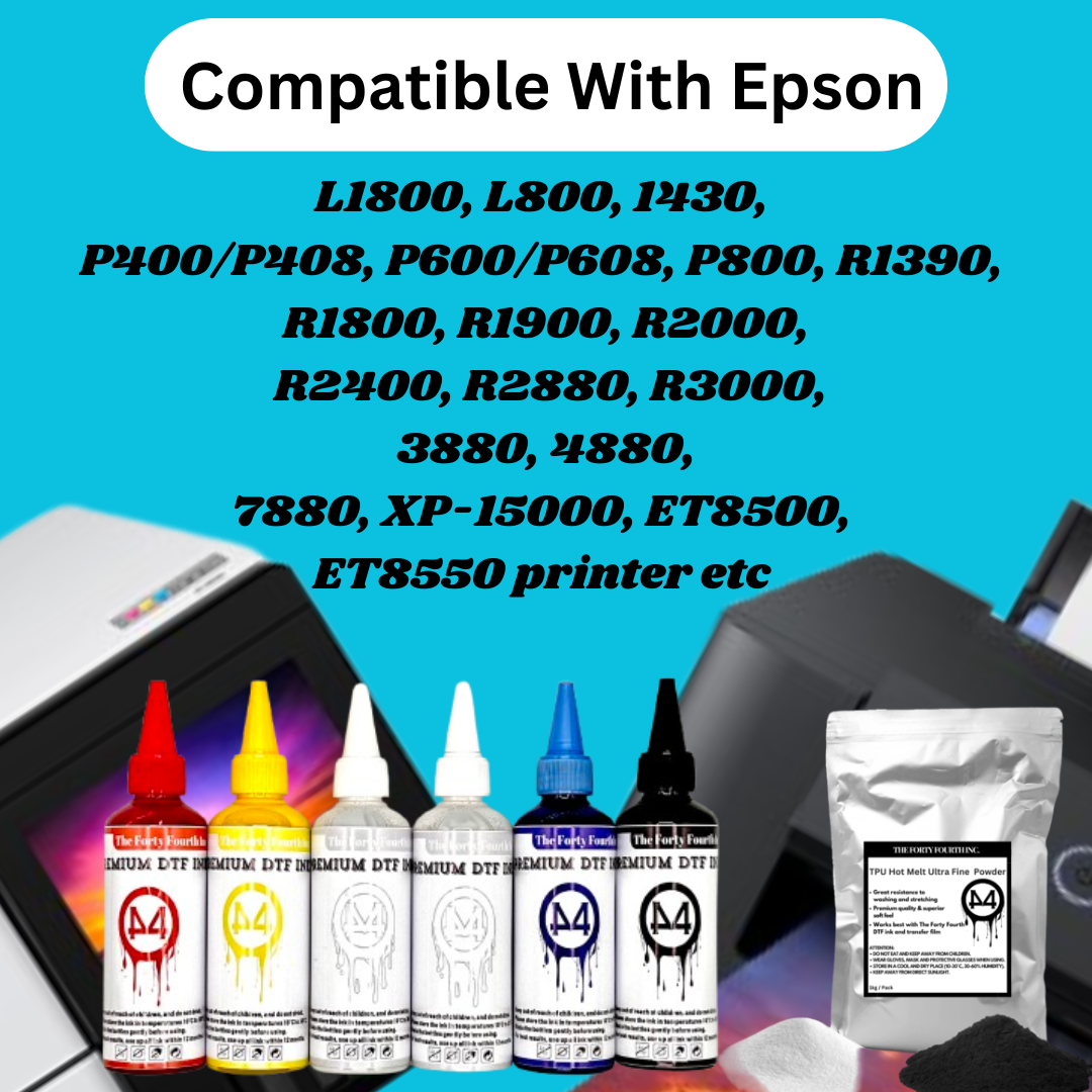 Premium DTF Ink 600ML Kit for XP-15000, ET-8550 ALL EPSON AND DTF PRINTERS
